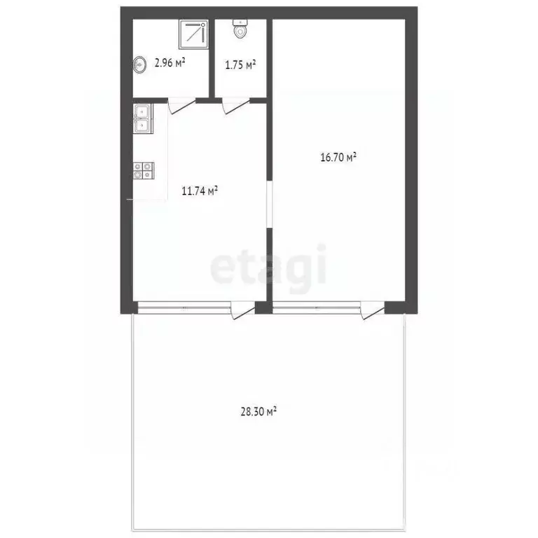 1-к кв. Севастополь Гагаринский муниципальный округ, ул. Военных ... - Фото 2