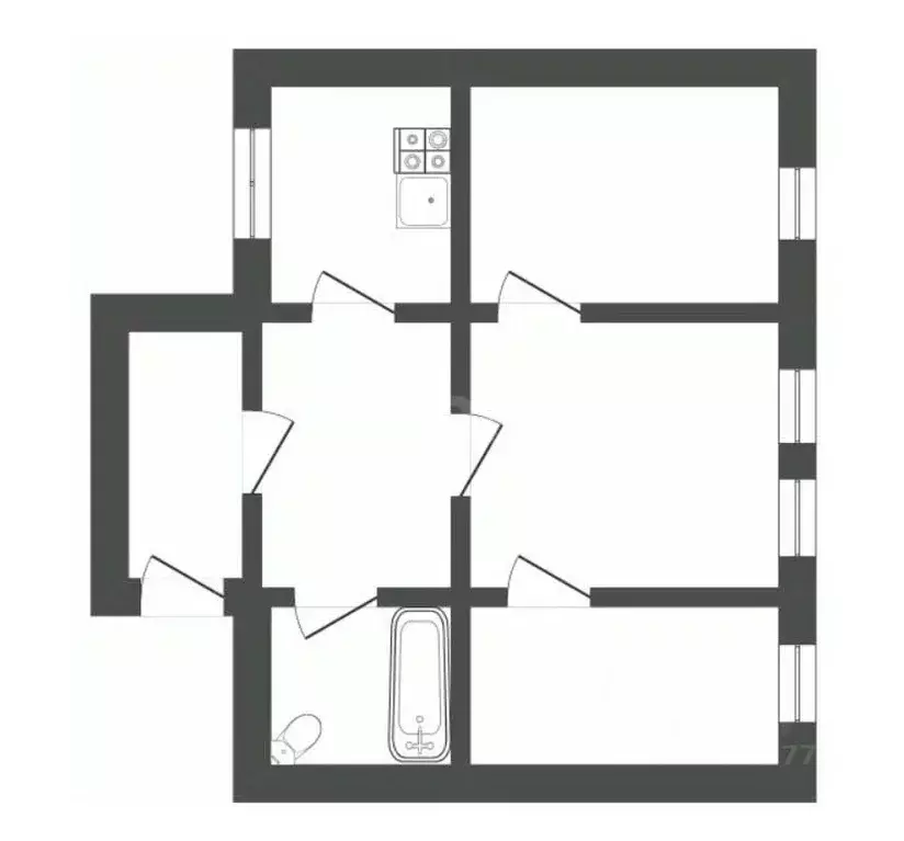 Дом в Воронежская область, Борисоглебск Юбилейная ул., 46 (65 м) - Фото 2
