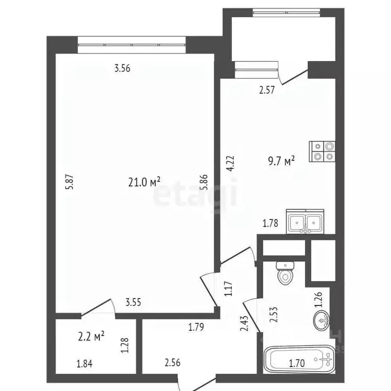 1-к кв. Москва Селигерская ул., 32А (40.9 м) - Фото 1