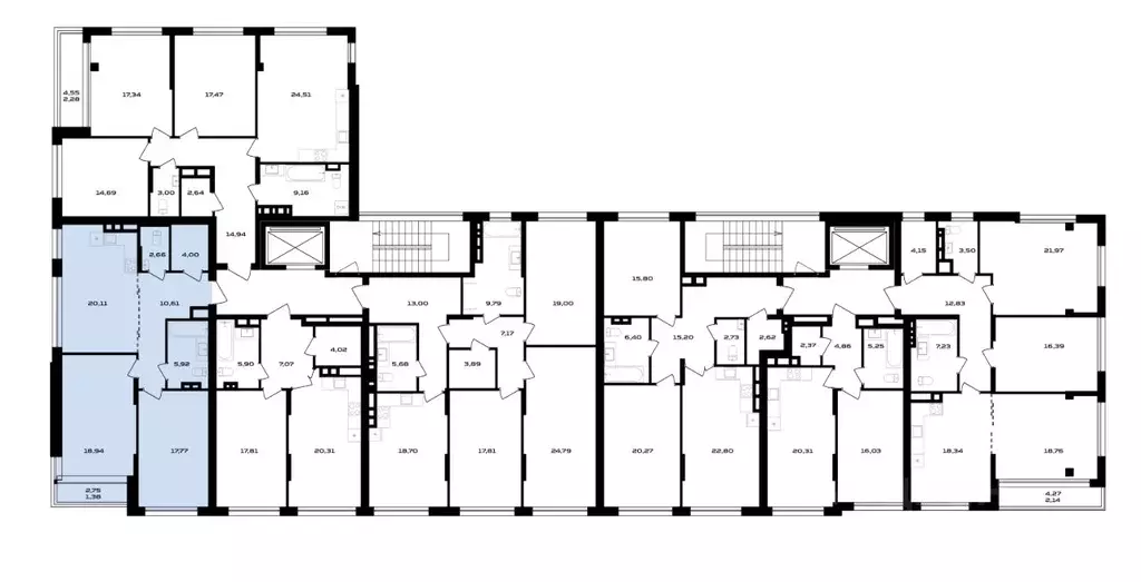 2-к кв. Воронежская область, Воронеж ул. Ольминского, 4 (80.01 м) - Фото 2