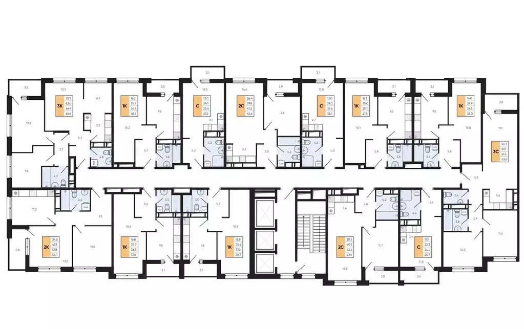3-к кв. Приморский край, Владивосток ул. Расула Гамзатова, 7к2 (66.8 ... - Фото 1