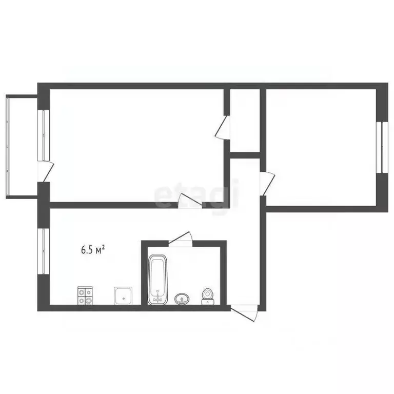 2-к кв. Владимирская область, Муром ул. Льва Толстого, 20 (46.7 м) - Фото 2