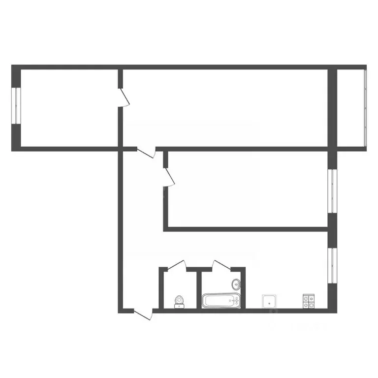 3-к кв. Тульская область, Узловая ул. Завенягина, 20 (59.0 м) - Фото 2