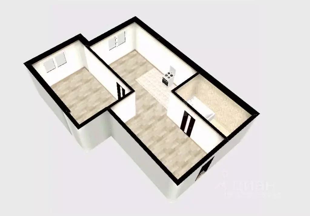 1-к кв. Тюменская область, Тюмень ул. Мельникайте, 38к1 (41.8 м) - Фото 1