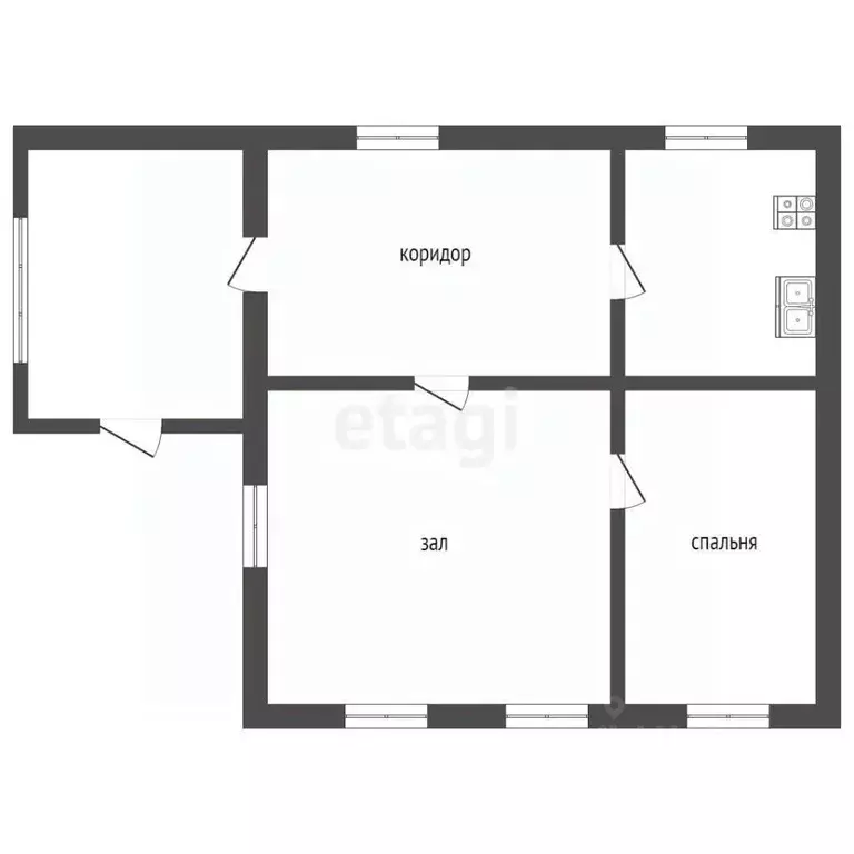 Дом в Саратовская область, Романовка рп пер. Ленинский, 20 (42 м) - Фото 1