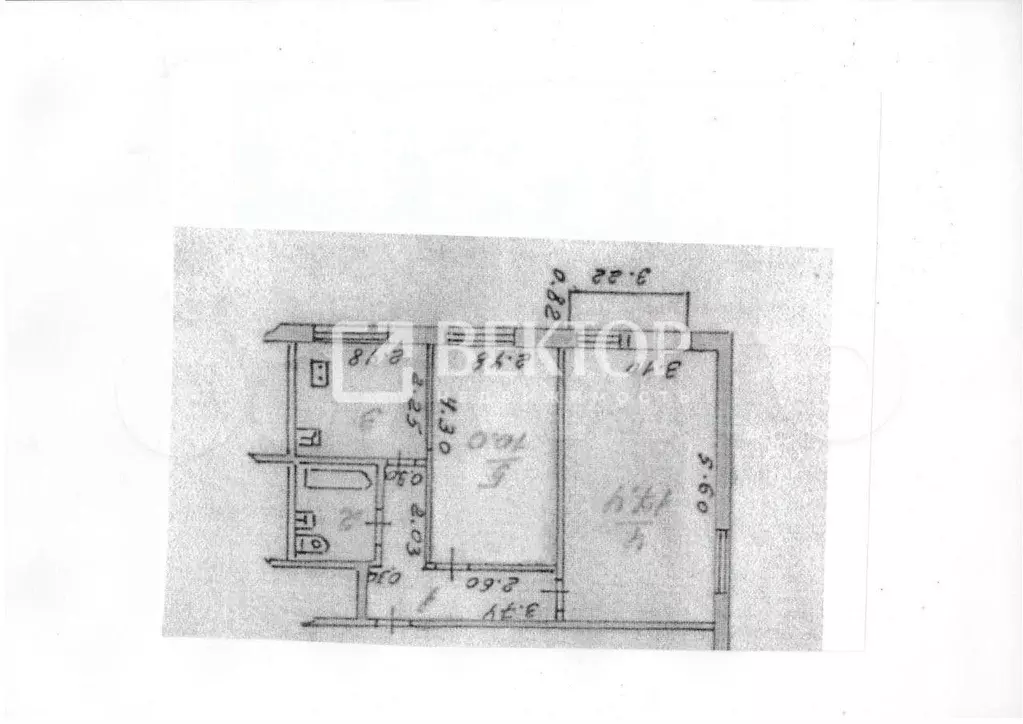 2-к кв. Ивановская область, Иваново Новая ул., 4 (45.0 м) - Фото 2