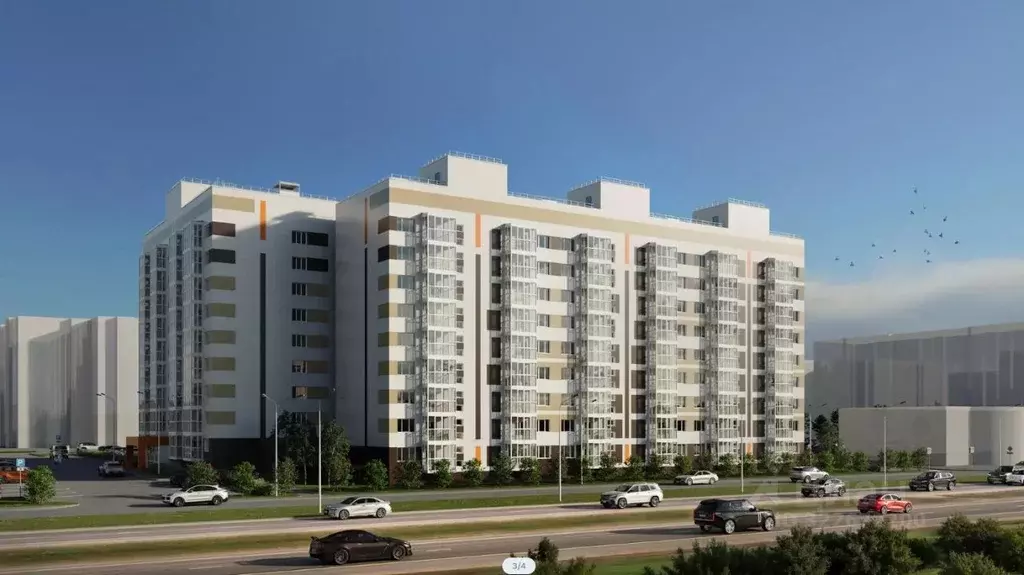 2-к кв. Чувашия, Чебоксары бул. Солнечный (65.6 м) - Фото 1