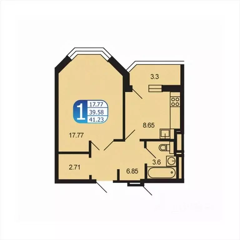 1-к кв. Московская область, Рузский муниципальный округ, Тучково пгт ... - Фото 1