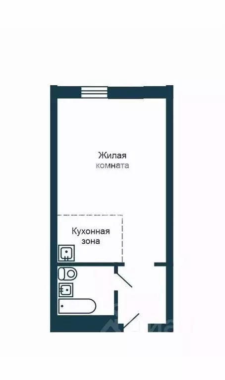 Студия Новосибирская область, Новосибирск Красный просп., 323 (26.2 м) - Фото 2