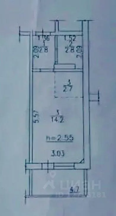 Студия Кировская область, Киров Заводская ул., 6 (22.5 м) - Фото 2