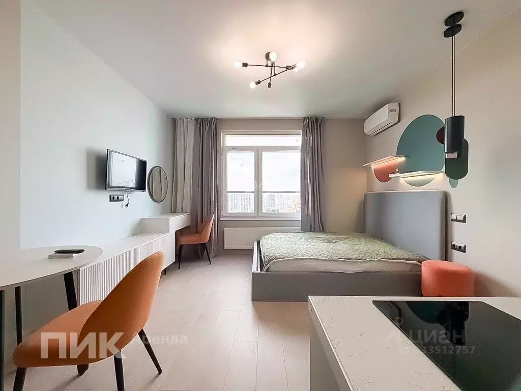 Студия Москва ул. Авиаторов, 1 (22.3 м) - Фото 1
