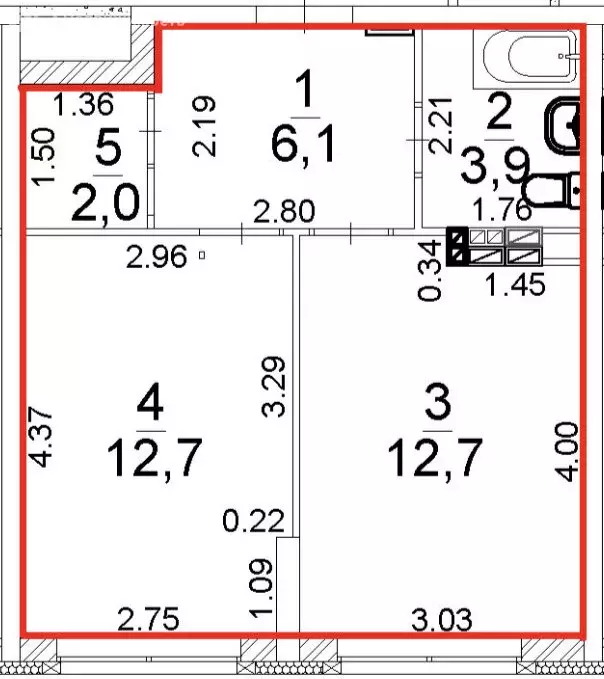 1-комнатная квартира: Екатеринбург, улица Старых Большевиков, 52А ... - Фото 1