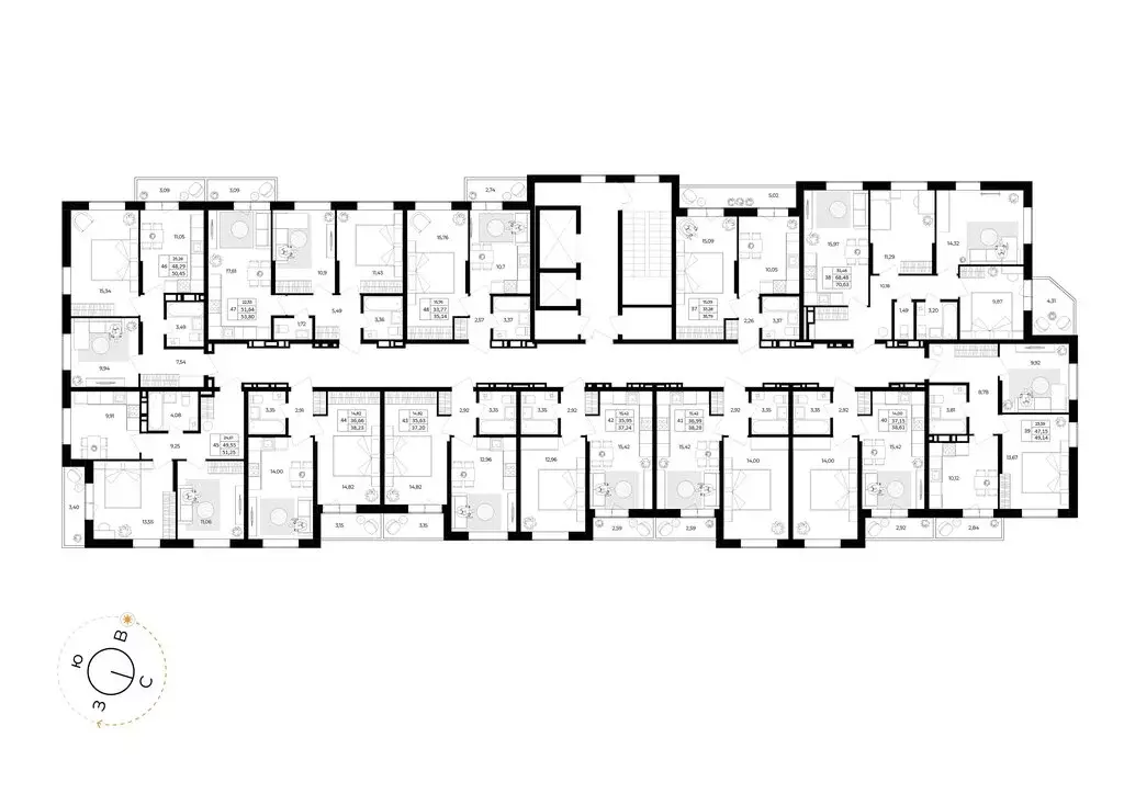 1-комнатная квартира: Ярославль, Дзержинский район (35.95 м) - Фото 1