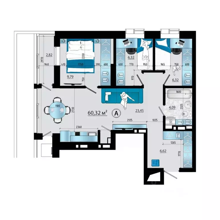 3-к кв. Приморский край, Владивосток просп. Красного Знамени (60.32 м) - Фото 1