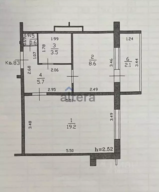 1-к кв. Татарстан, Казань ул. Комиссара Габишева, 10А (39.7 м) - Фото 2