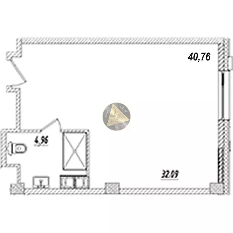 Квартира-студия: Санкт-Петербург, Измайловский бульвар, 1к2 (40.76 м) - Фото 1