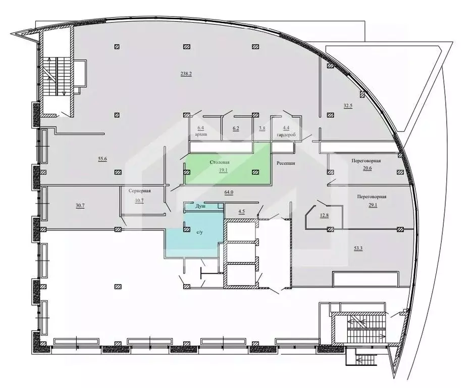 Помещение свободного назначения в Москва Снежная ул., 26 (618 м) - Фото 2