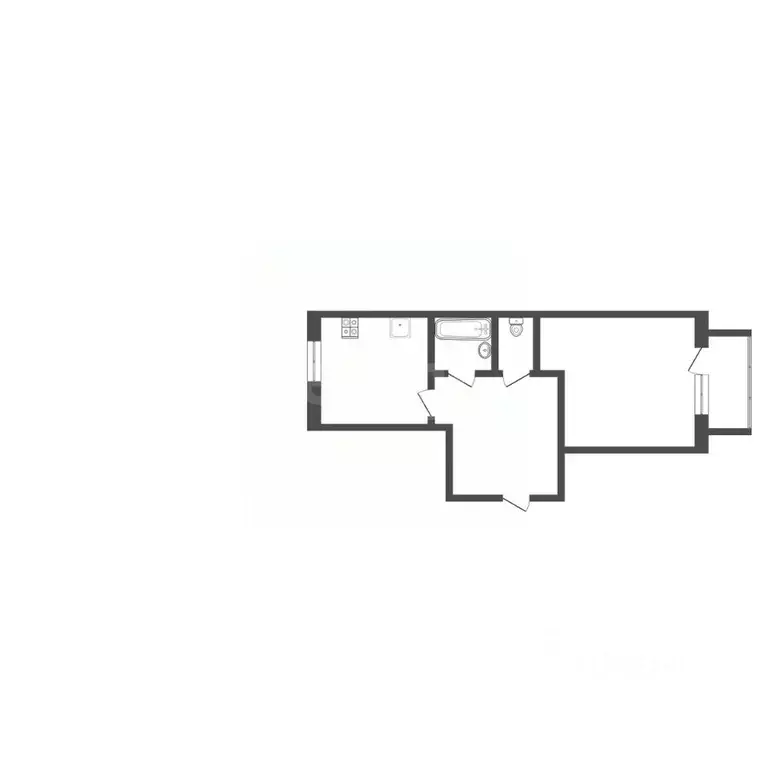 1-к кв. Тульская область, Богородицк ул. Володарского, 20 (41.0 м) - Фото 2