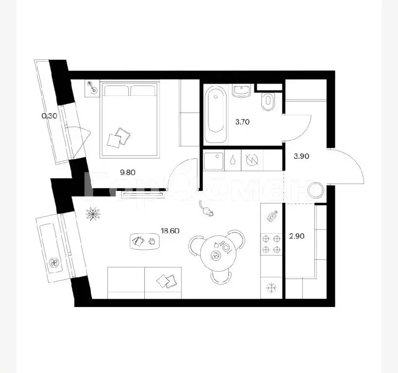 Продается 1-комнатная квартира - Фото 0