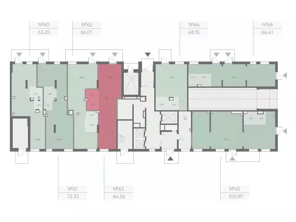 Помещение свободного назначения в Санкт-Петербург Морская миля жилой ... - Фото 2