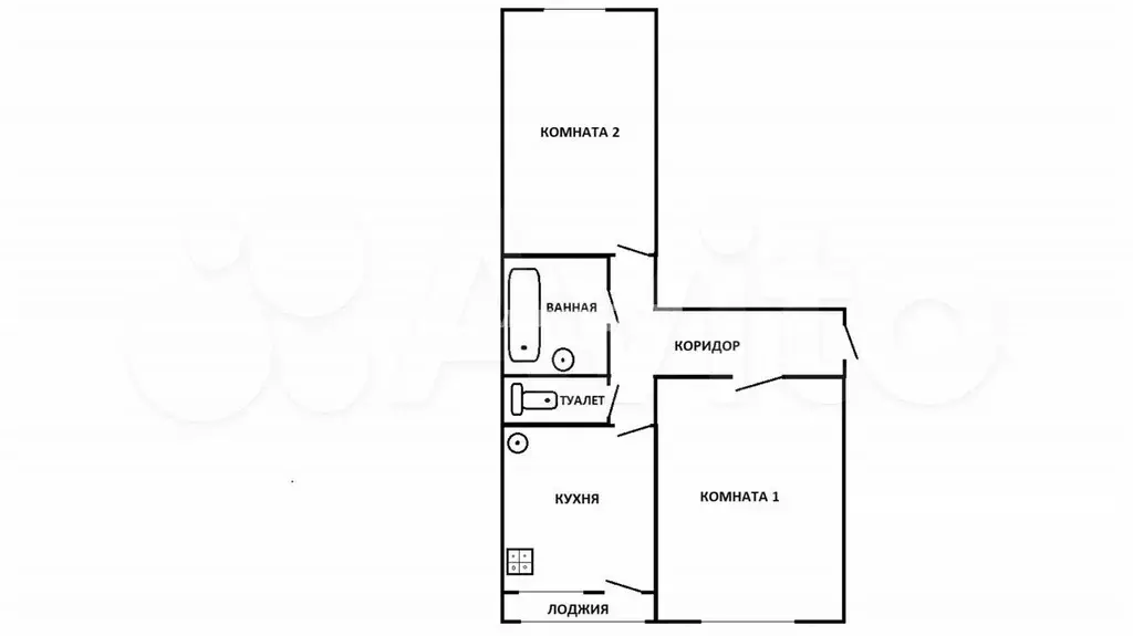 2-к. квартира, 48 м, 3/5 эт. - Фото 0