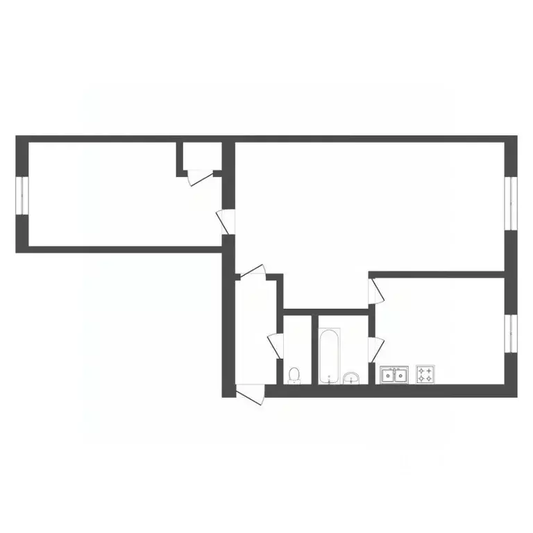 2-к кв. Тюменская область, Тюмень ул. Республики, 188 (41.7 м) - Фото 1