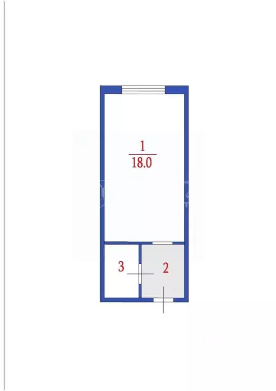 1-к кв. Кемеровская область, Кемерово Ногинская ул., 10а (23.0 м) - Фото 1