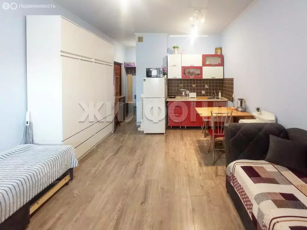 Квартира-студия: Новосибирск, улица Твардовского, 22/1 (24.2 м) - Фото 1