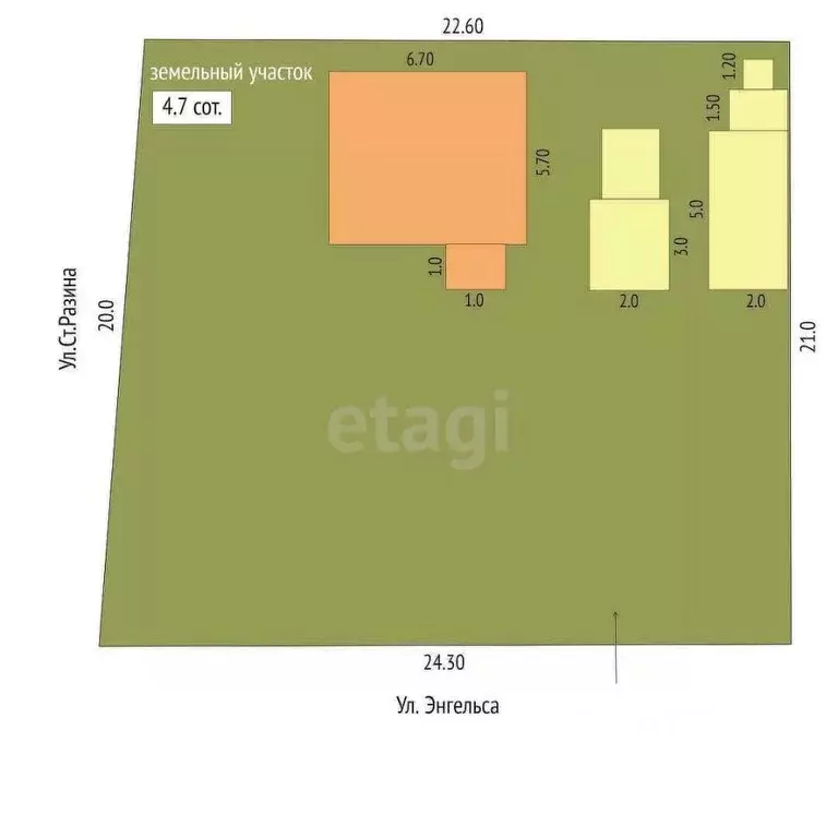 Участок в Белгородская область, Валуйки ул. Энгельса (4.7 сот.) - Фото 2
