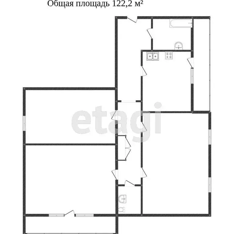 3-комнатная квартира: Воронеж, улица Сакко и Ванцетти, 78А (120 м) - Фото 1