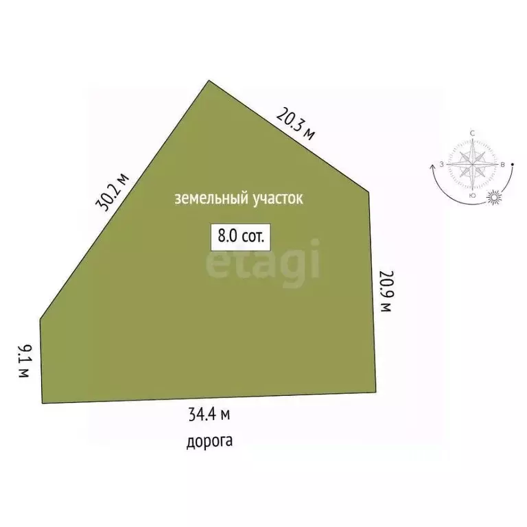 Участок в Тюменская область, Нижнетавдинский муниципальный округ, д. ... - Фото 2