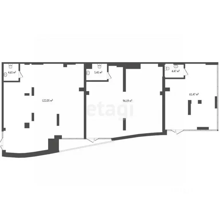 Помещение свободного назначения в Тюменская область, Тюмень ул. ... - Фото 1