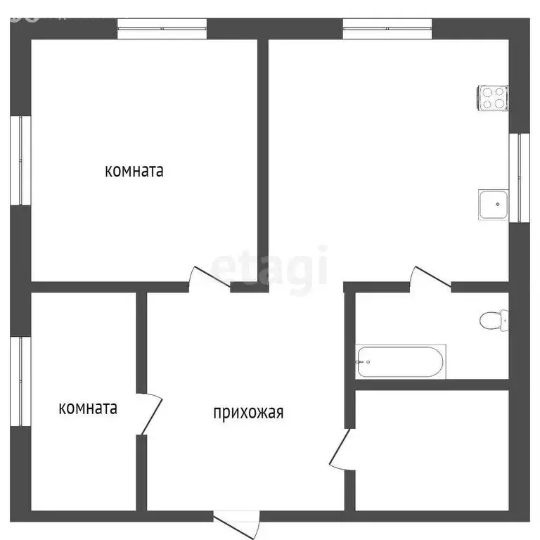 3-комнатная квартира: Ирбит, улица Декабристов, 38 (67.6 м) - Фото 0