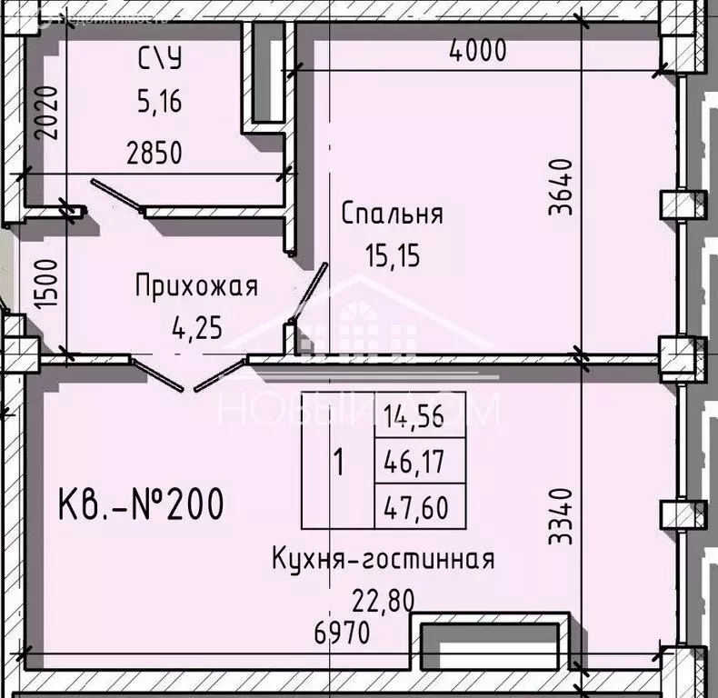 1-комнатная квартира: Нальчик, улица Героя России Т.М. Тамазова, 3 (48 ... - Фото 0