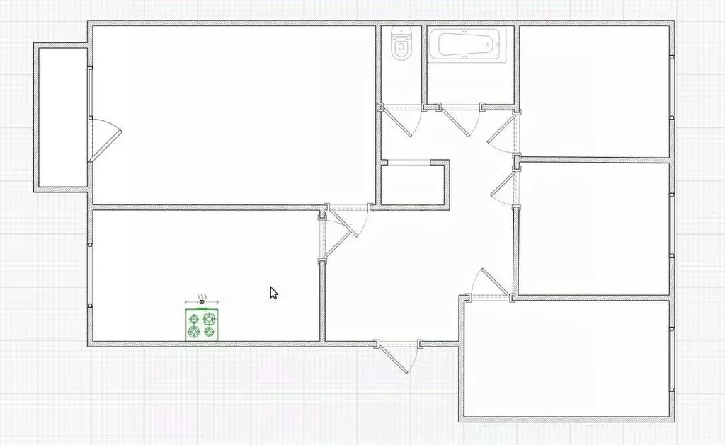 4-к кв. Костромская область, Кострома ул. Крупской, 19 (74.0 м) - Фото 1