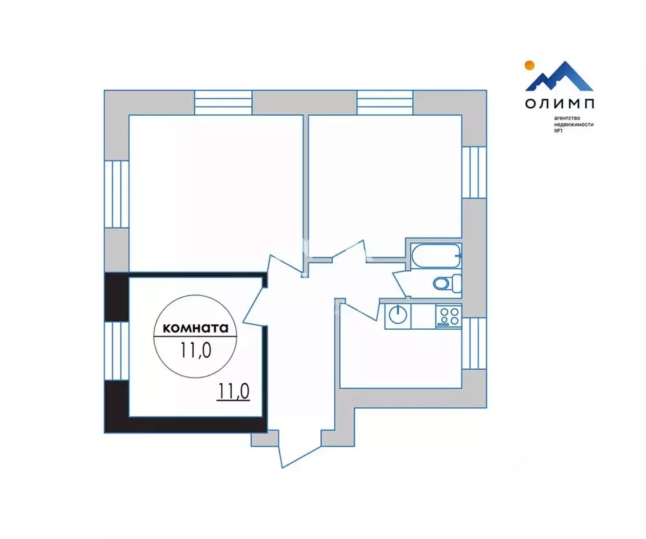 Комната Ярославская область, Ярославль просп. Октября, 57а (11.0 м) - Фото 2