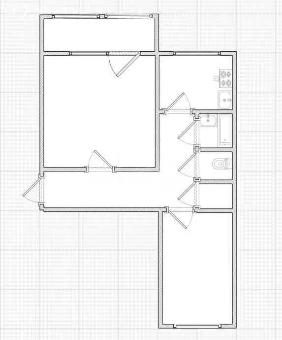 2-комнатная квартира: Волгореченск, Набережная улица, 32 (42.4 м) - Фото 1