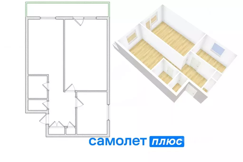 2-к кв. Кемеровская область, Кемерово Южный мкр, ул. Сергея Тюленина, ... - Фото 1