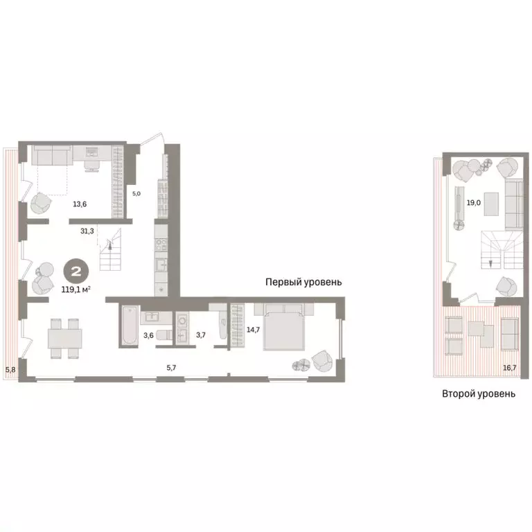 2-комнатная квартира: Екатеринбург, улица Советских Женщин (119.1 м) - Фото 1