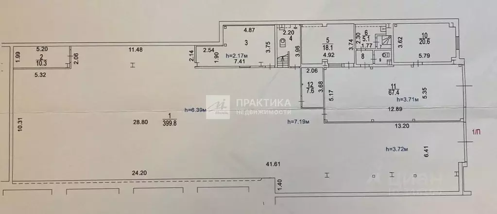 Помещение свободного назначения в Москва 5-й Донской проезд, 17 (585 ... - Фото 2