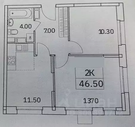 2-к кв. Московская область, Люберцы ул. Солнечная, 6 (46.2 м) - Фото 0