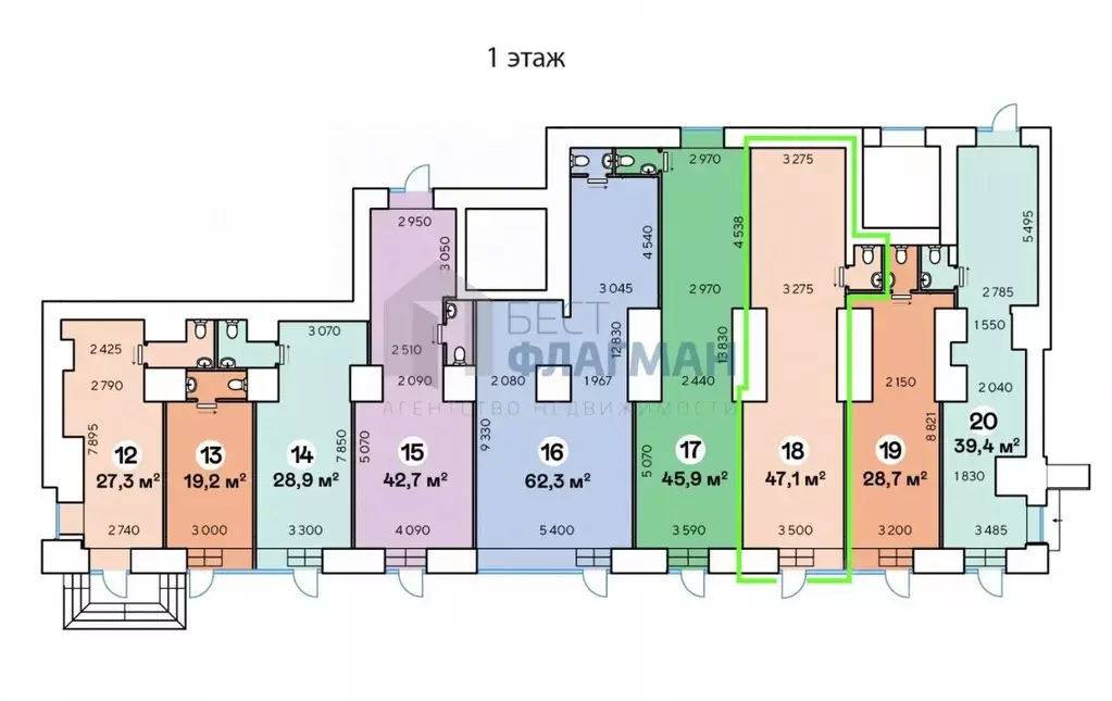 Помещение свободного назначения в Москва Ленинский просп., 70/11 (47 ... - Фото 2