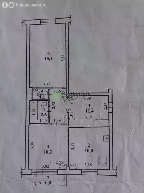 2-комнатная квартира: Чита, улица Строителей, 89 (50.4 м) - Фото 0