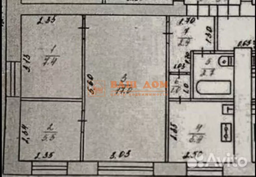 3-к кв. Тульская область, Узловая ул. Смоленского, 16 (42.4 м) - Фото 2