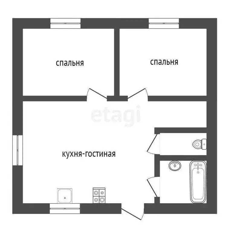 Дом в Заводоуковск, 2-й Солнечный переулок (97 м) - Фото 1