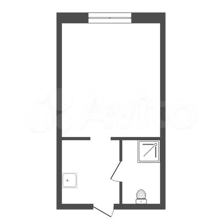 Квартира-студия, 16,7 м, 1/5 эт. - Фото 0