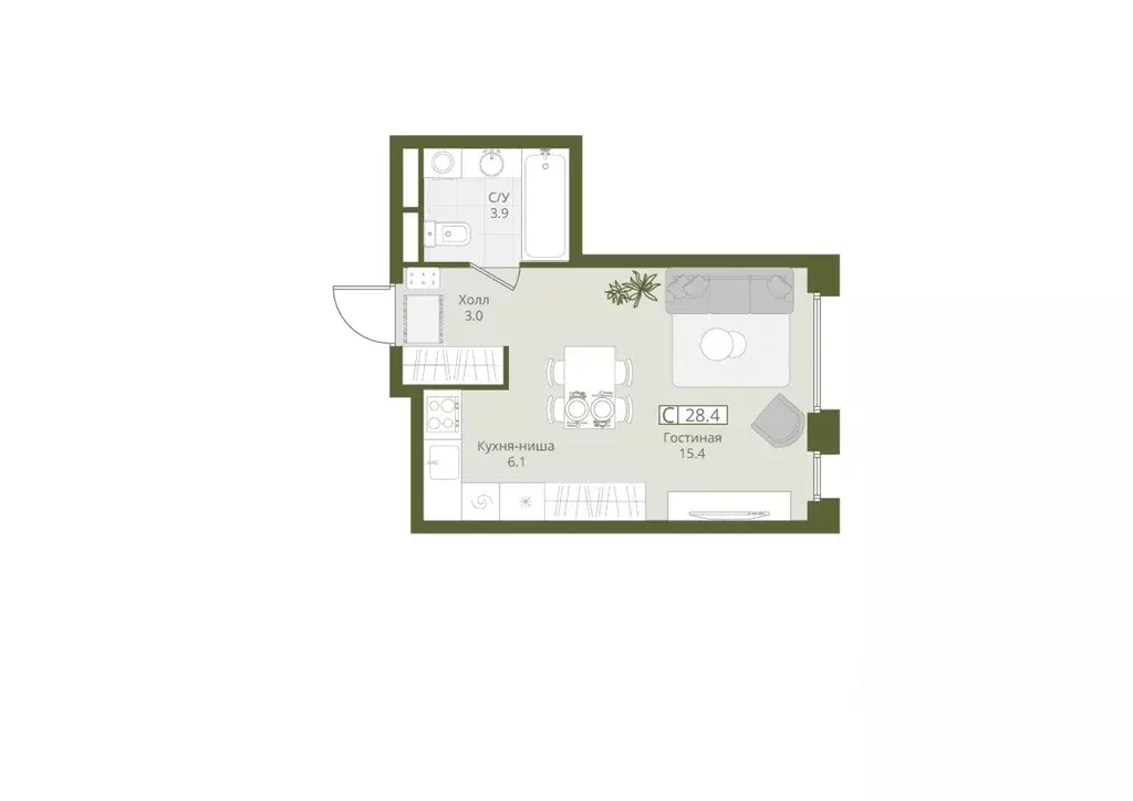 Студия Московская область, Красногорск городской округ, Нахабино пгт  ... - Фото 1