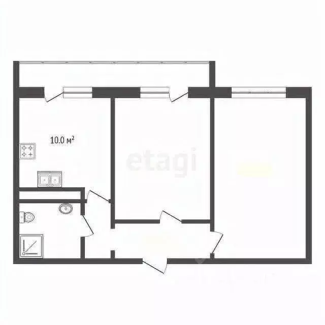 2-к кв. Адыгея, Тахтамукайский район, Старобжегокайское с/пос, Новая ... - Фото 1