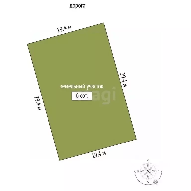 Участок в Крым, Симферополь Петровские Высоты кв-л,  (6.0 сот.) - Фото 2