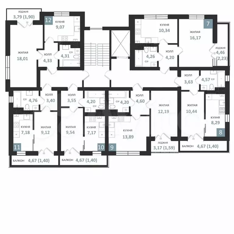 Квартира-студия, 25,9 м, 2/5 эт. - Фото 1